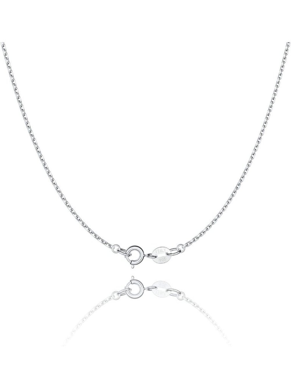 925 Sterling Silver Cable Chain Necklace for Women, Gold Plated, 14-24 Inch